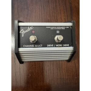 Fender 2 Button 3 Function Amplifier Foot Switch Channel Select Drive/More Drive